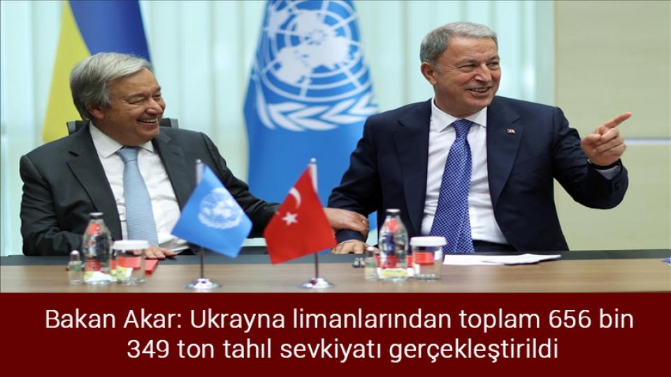 6'lı masa Karamollaoğlu'nun ev sahipliğinde toplandı / Bakan Akar: Ukrayna limanlarından toplam 656 bin 349 ton tahıl sevkiyatı gerçekleştirildi
