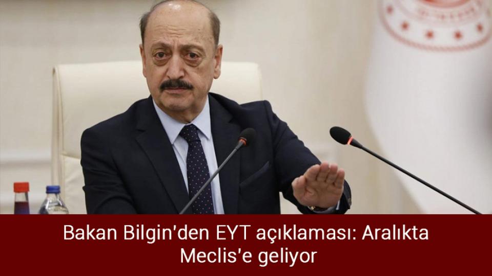 ABD yaptırım kararı alınca İş Bankası ve DenizBank Rus ödeme sistemi Mir'i askıya aldı / Bakan Bilgin'den EYT açıklaması: Aralıkta Meclis'e geliyor