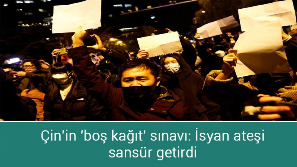 Çin'in 'boş kağıt' sınavı: İsyan ateşi sansür getirdi