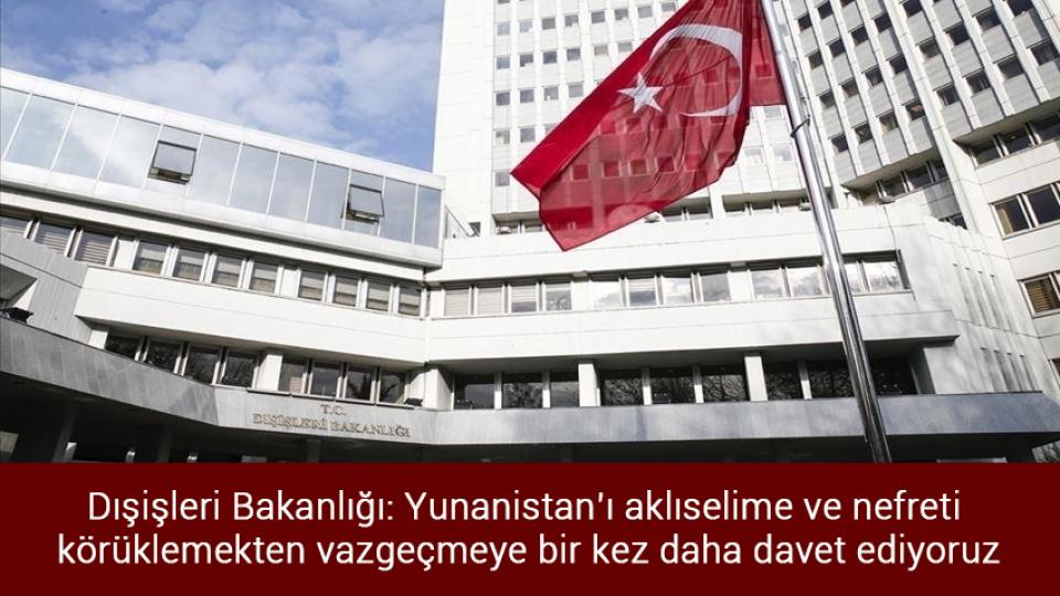 Sosyal konut projesine 1 milyon 700 bin başvuru / Dışişleri Bakanlığı: Yunanistan’ı aklıselime ve nefreti körüklemekten vazgeçmeye bir kez daha davet ediyoruz