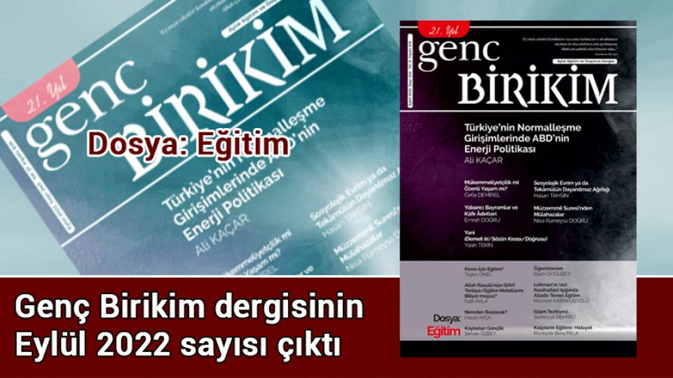 Genç Birikim dergisinin  Eylül 2022 sayısı çıktı