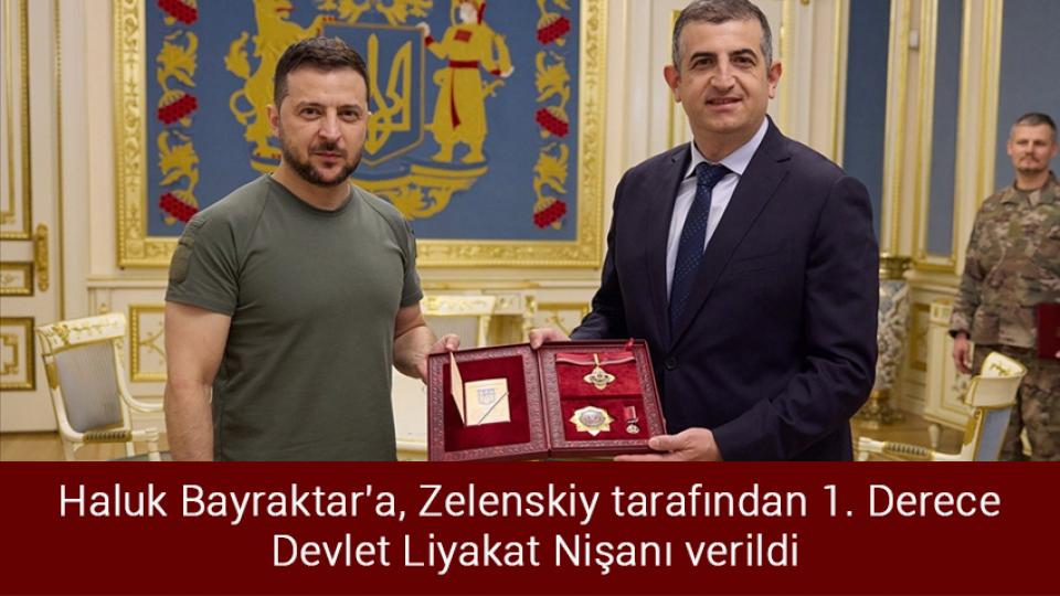 AK Parti'den Tunç Soyer'in sözlerine tepki / Haluk Bayraktar'a, Zelenskiy tarafından 1. Derece Devlet Liyakat Nişanı verildi