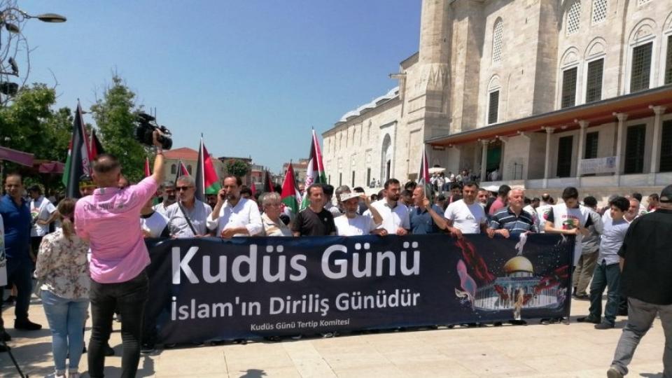 İstanbul'da Kudüs Günü Çoşkusu