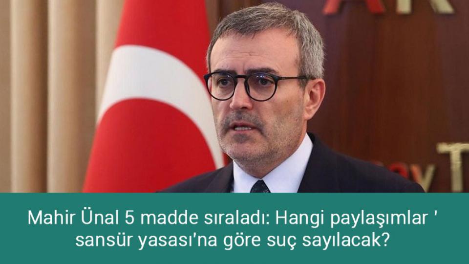 CHP dezenformasyon yasasını AYM'ye götürdü / Mahir Ünal 5 madde sıraladı: Hangi paylaşımlar 'sansür yasası'na göre suç sayılacak?