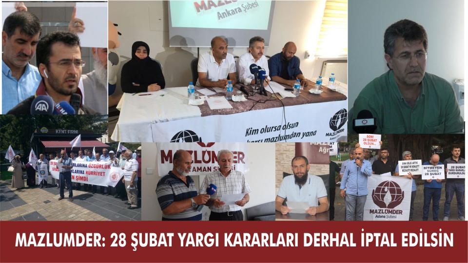 MAZLUMDER’DE HİZB-UT TAHRİR YARGILAMALARI KONUŞULDU / MAZLUMDER: Af değil Adalet İstiyoruz!