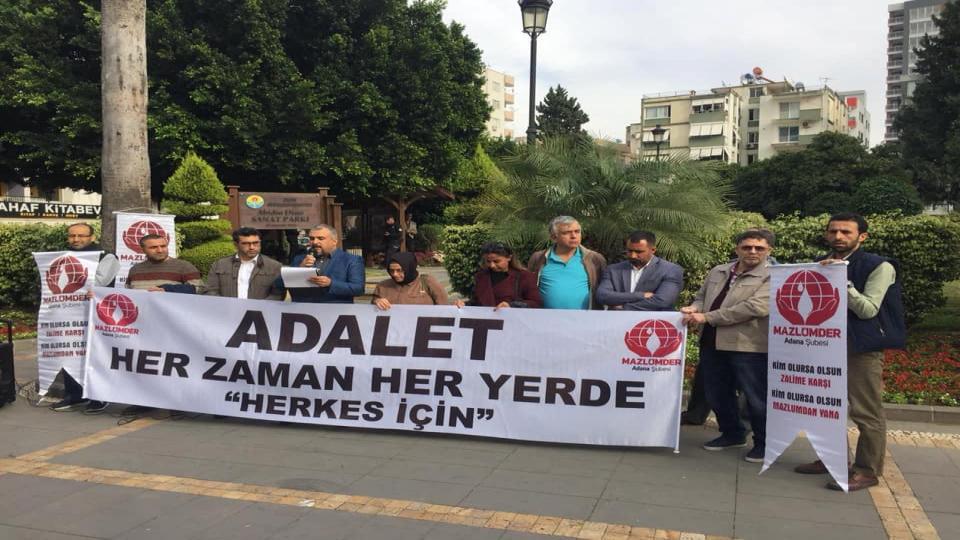Mazlumder Adana'da 5. olağan genel kurul gerçekleşti / Mazlumder Adana Şubesi: OHAL  Çıkarılan KHK larla yapılan hukuk dışı düzenlemelerden ve uygulamalardan derhal geri dönülmeli