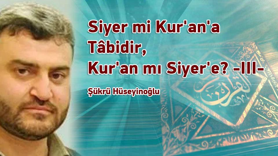 “Büyük İkramiye” Hep Düzene! / Şükrü HÜSEYİNOĞLU / Siyer mi Kur'an'a Tâbidir, Kur'an mı Siyer'e? -III-  / Şükrü Hüseyinoğlu
