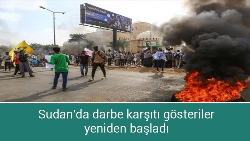 Sudan'da darbe karşıtı gösteriler yeniden başladı