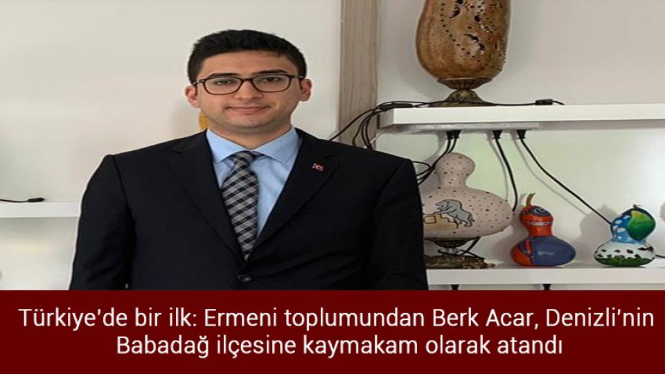 Göç sorunu için bir eylem planı da Gelecek’ten: “Çözümün nihai ve gerçek adresi Türkiye’dir” / Türkiye’de bir ilk: Ermeni toplumundan Berk Acar, Denizli’nin Babadağ ilçesine kaymakam olarak atandı