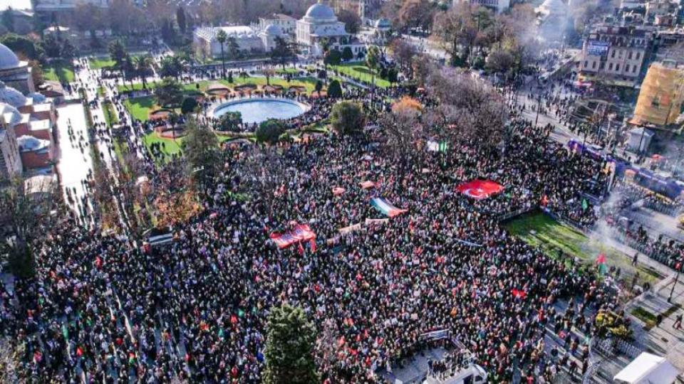 Türkiye genelinde binlerce kişi Filistin için tek yürek oldu