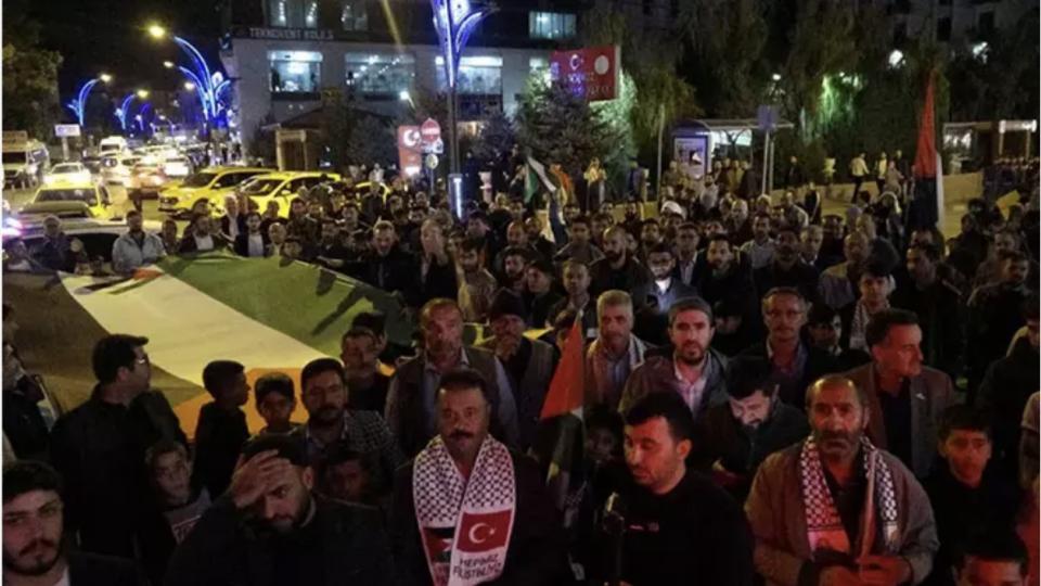 Van'da, 'Gazze'ye destek' yürüyüşü